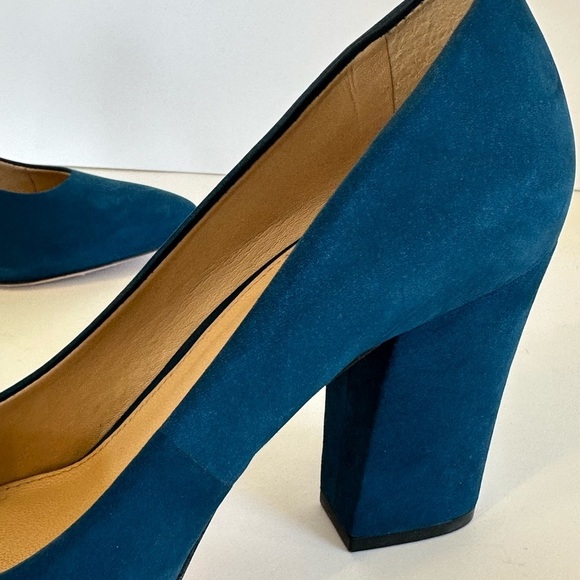 ANTONIO MELANI Blue Suede Heels - Picture 8 of 10
